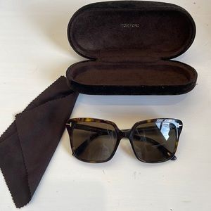 Tom Ford Faye Sunglasses polarized tortoise